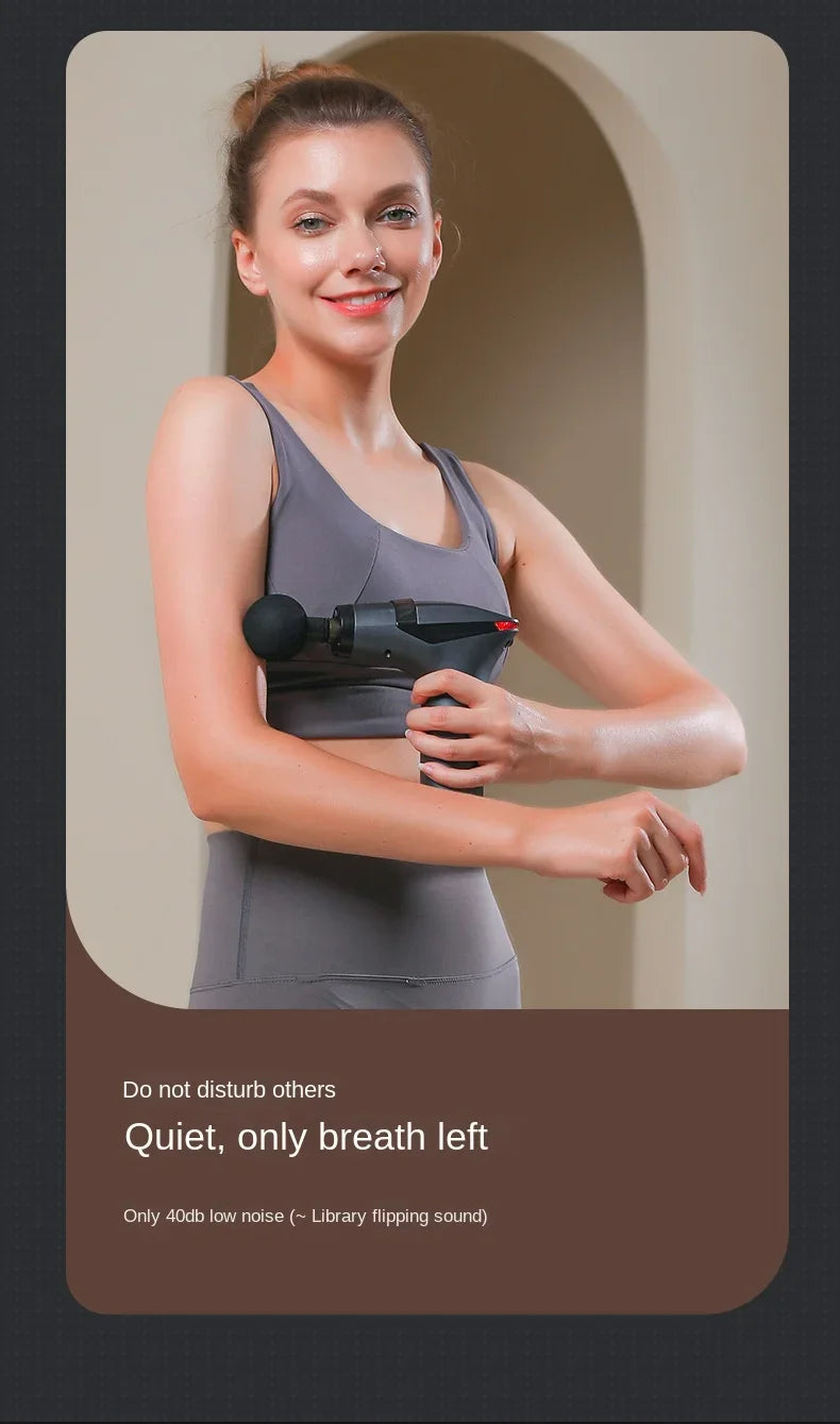 Hot Selling Long-handle Electric Massage Gun Multifunctional for Muscle Relaxation Deep Tissue Percussion