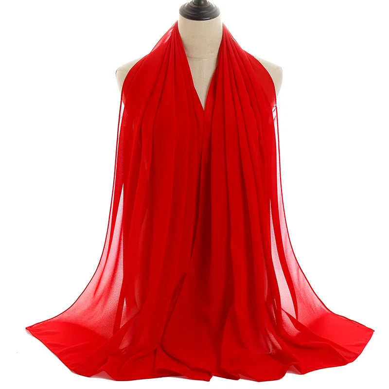 Ramadan Islamic Instant Bubble Chiffon Shawl Scarf Lady Head Wrap Women Hijabs Scarves Bufandas Muslim Veil Hijab Snood 180*70cm