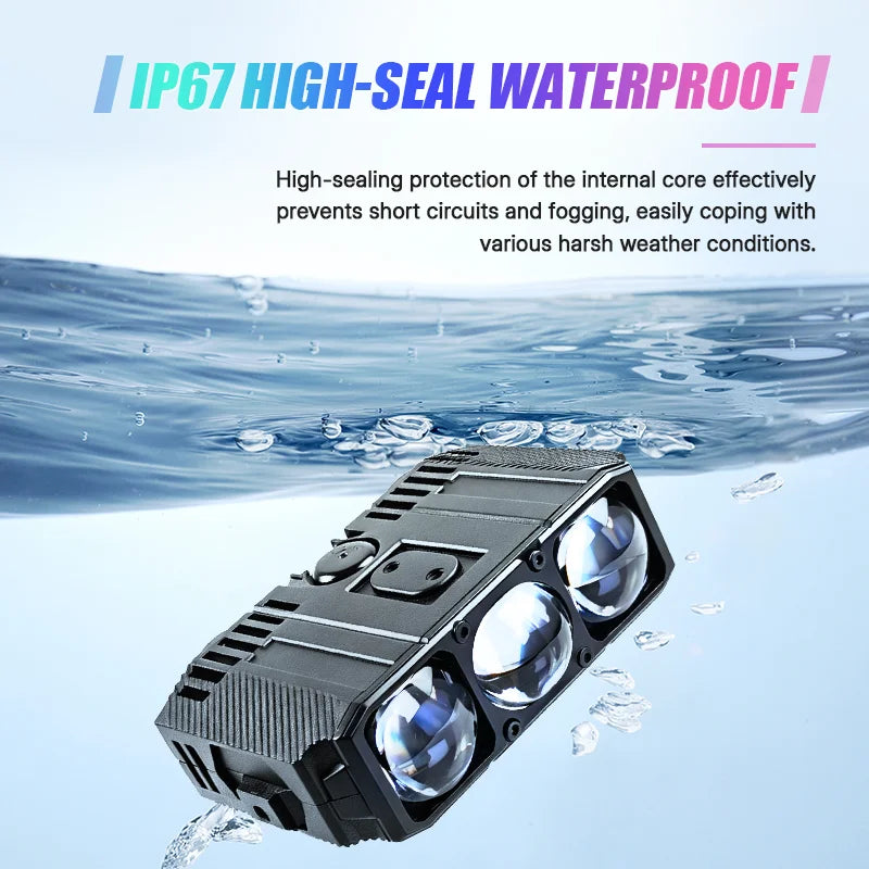 Waterproof Work Light Super Bright 9-80vMini Projector Car LED Light External Auxiliary Light for Car SUV Motorcycle Light
