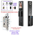 Wifi Tuya APP 3D Face Recognition Smart Door Lock With Camera Video Call Voice Intercom Digital Door Lock Automatic Door Lock