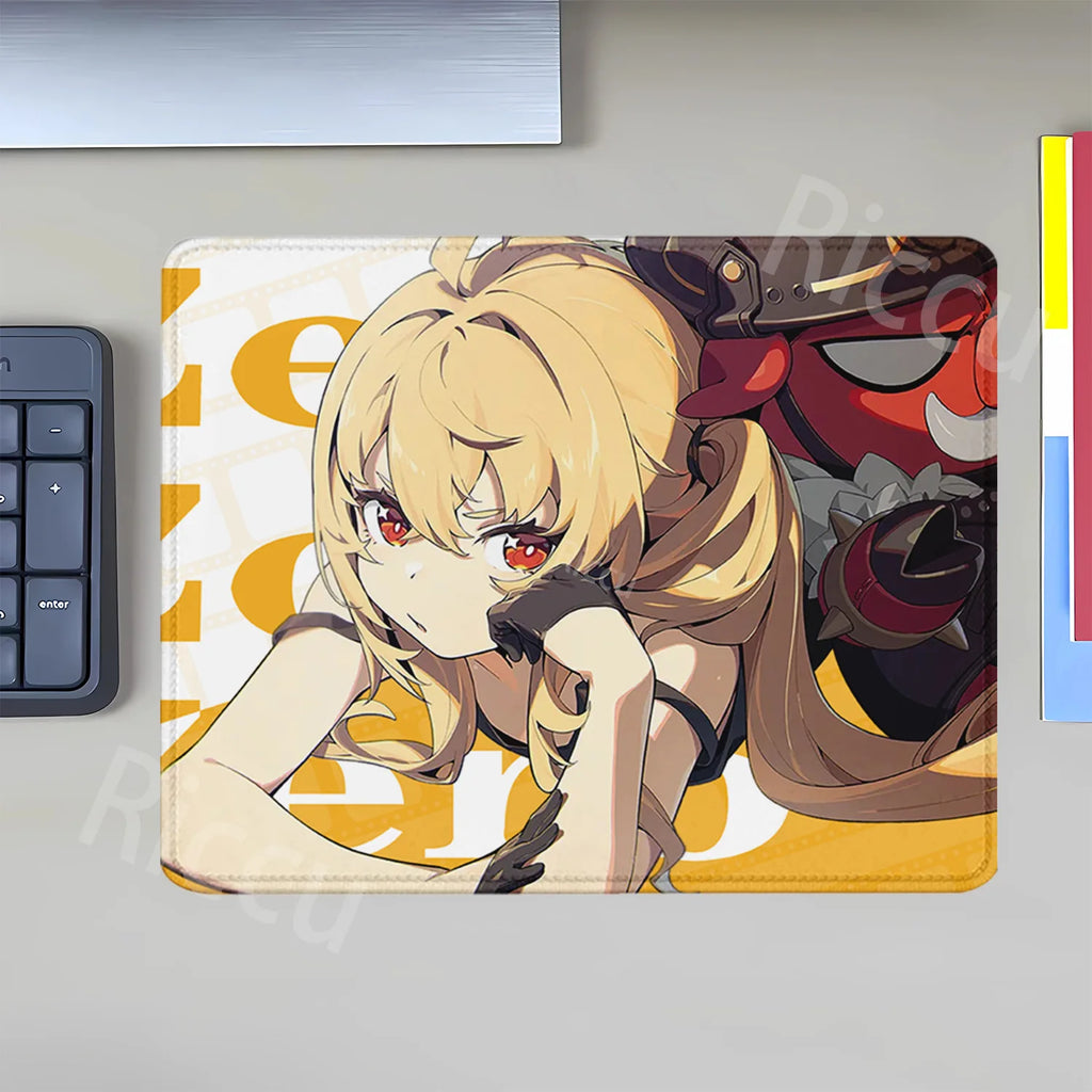 Mouse Pad Zenless Zone Zero Vivian Hoshimi Miyabi Ellen Joe Small Size Mousepad ZZZ Office accessories overlock teclado Desk Mat