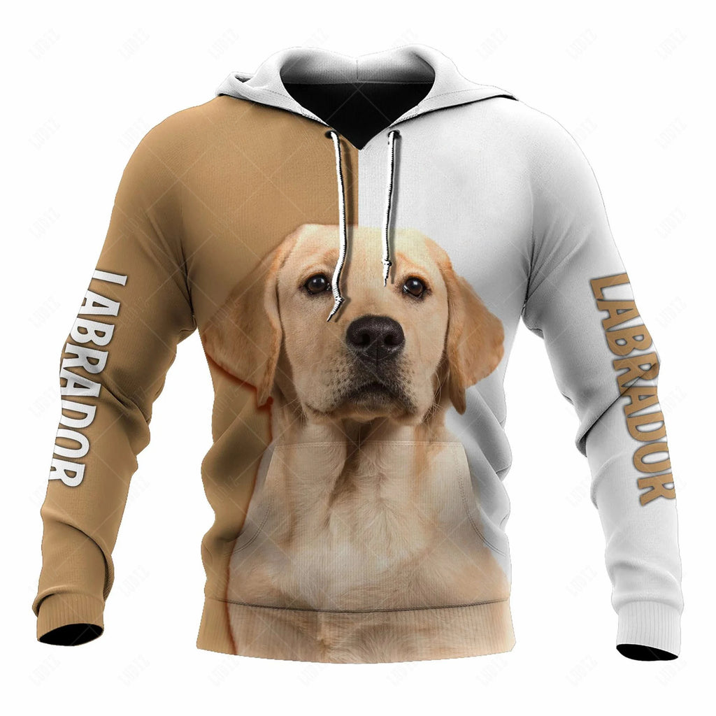 Pet Dog Pitbull Hoodies Men's Hoodie 3D Print Unisex Adult's Tops Autumn Long Sleeve Streetwear Hooded Hoodie For Men Clothing