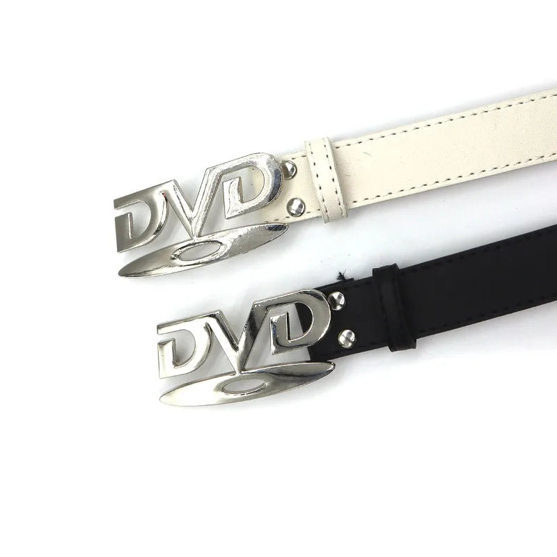 Fashion Design Nostalgic Design DVD New English Buckle Belt Women's Decoration Paired with Jeans Belt Versatile Sense Niche Belt