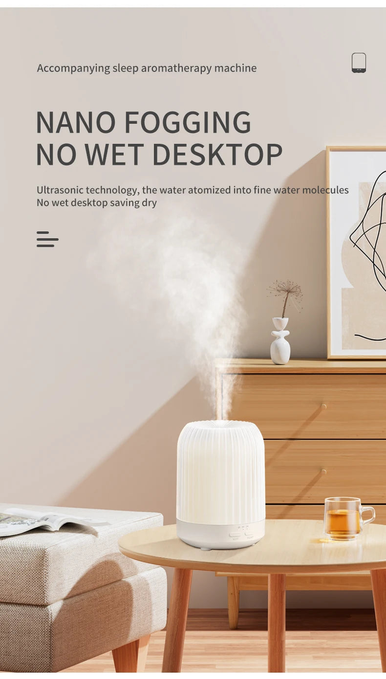 Home Essential Oil Humidifier Aromatherapy Machine Smart  Automatic Perfume Machine Bedroom Diffuser Night Light Humificador