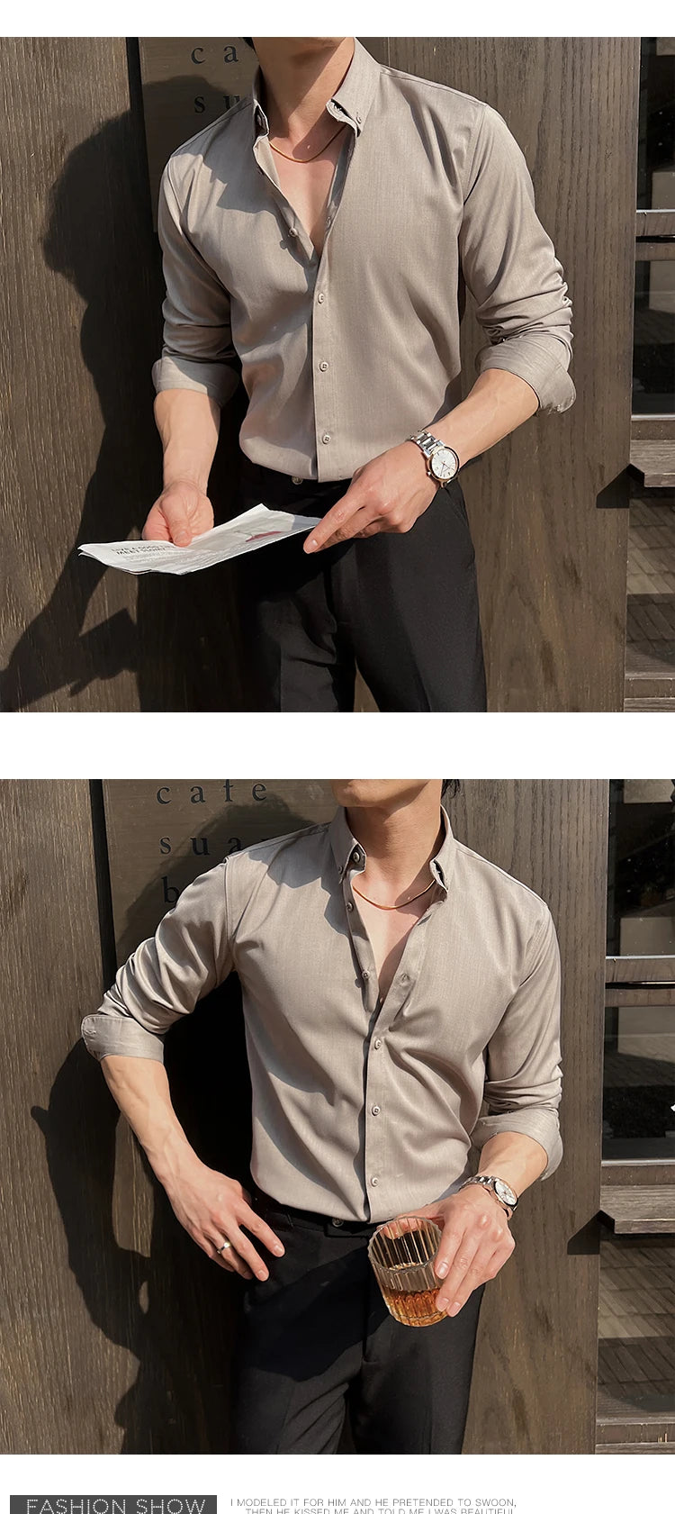 Shirts for Men Long Sleeve British Style Solid Casual Anti-wrinkle Soft Slim Fit Formal Dress Shirt Men Clothing Oversized 7XL-S