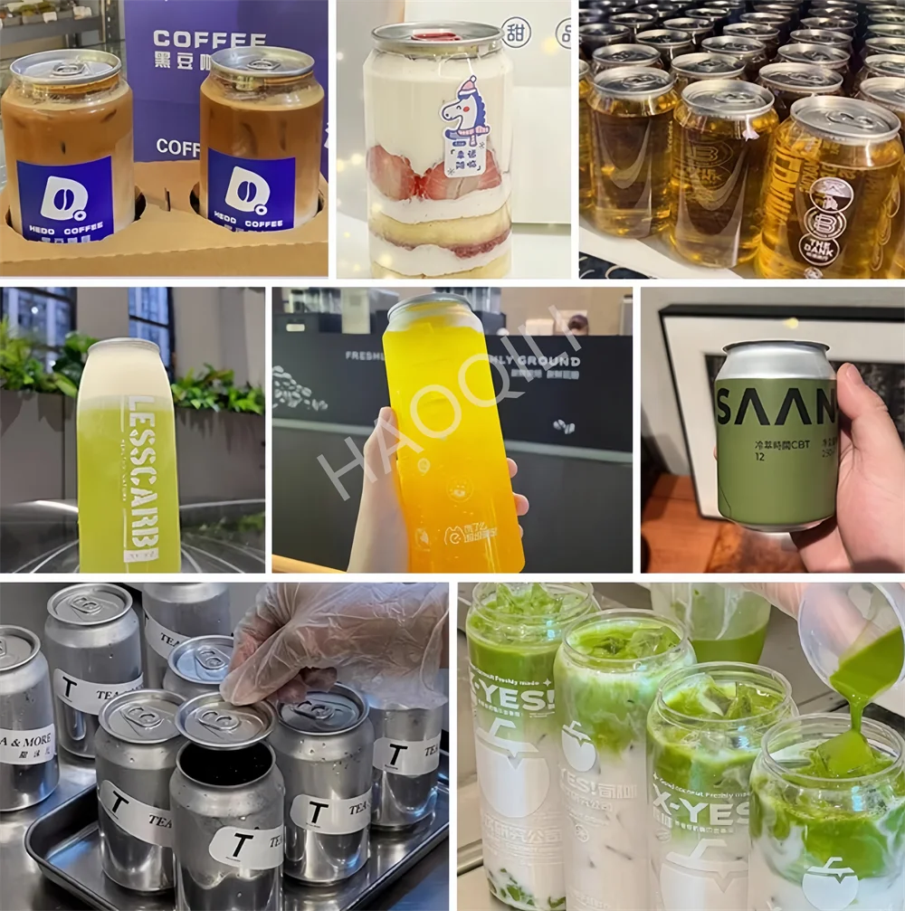 Fully Automatic Can Sealing Machine Commercial Plastic Can Capping  Aluminum Cap Milk Tea Shop Cup  Sealing Machine