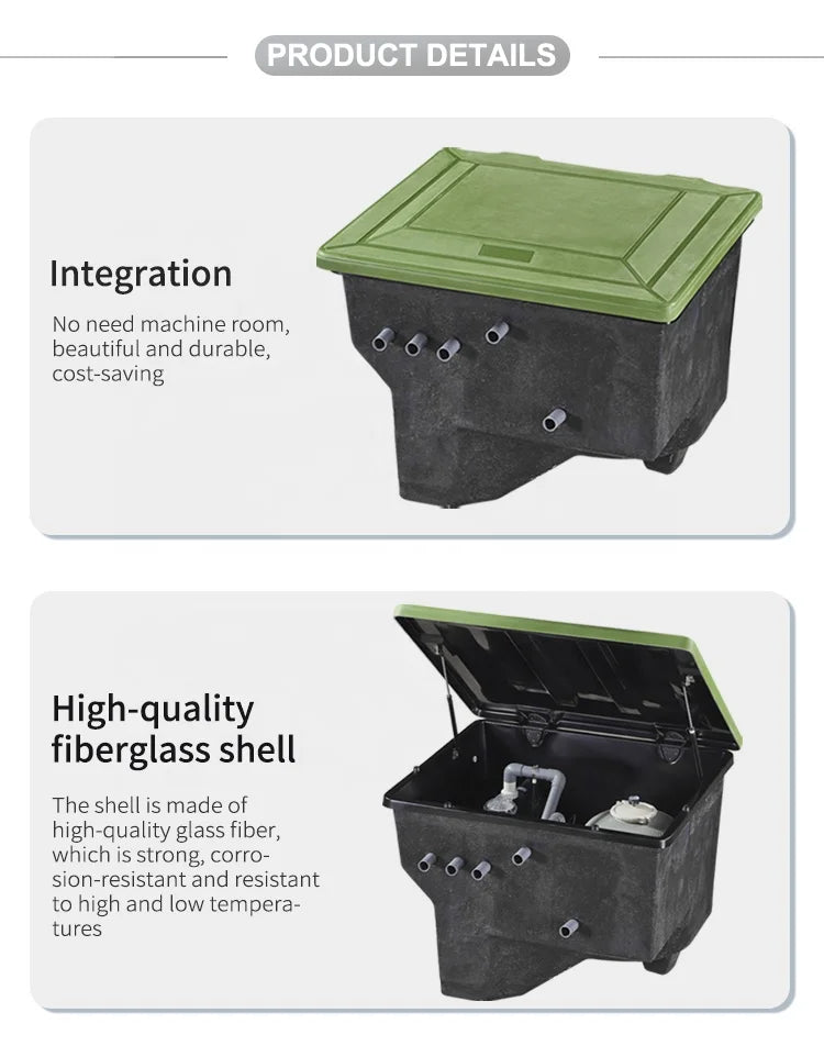Full Set Water Filtering Equipment Integrated Swimming Pool Filtration System Inground Pool Filter