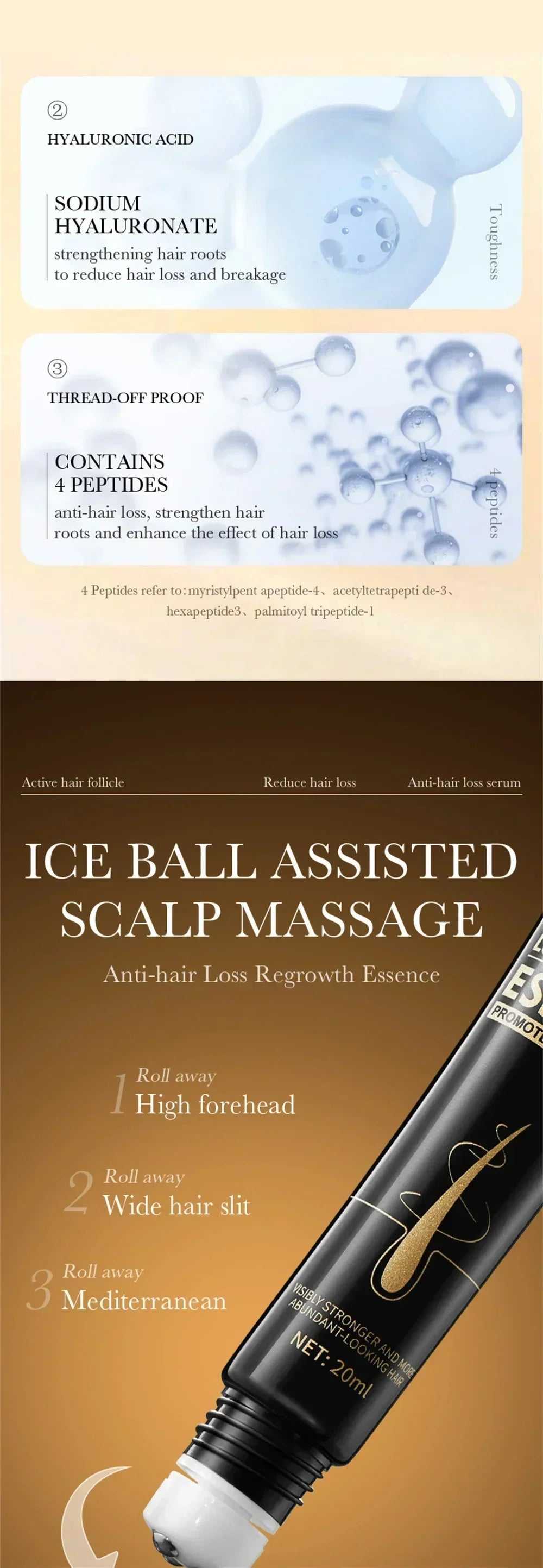 7 Biotin Hair Nourishing Essence Products Care Scalp Massage Anti Hair Loss Thicker Hair Serum Say Goodbye to Baldness