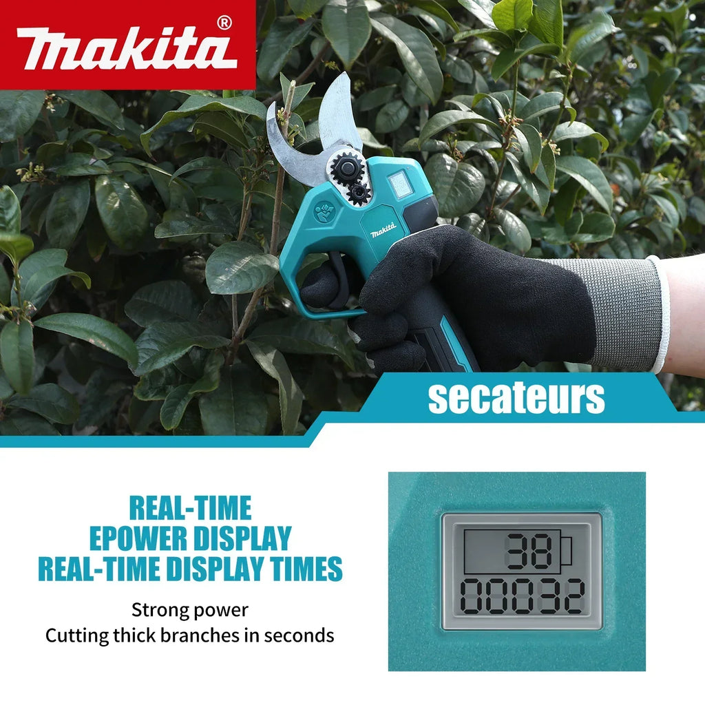 Makita 18V Garden Pruner Tool Professional Cordless Electrician Scissors Pruning Shears Cutter Wireless Drills Tools