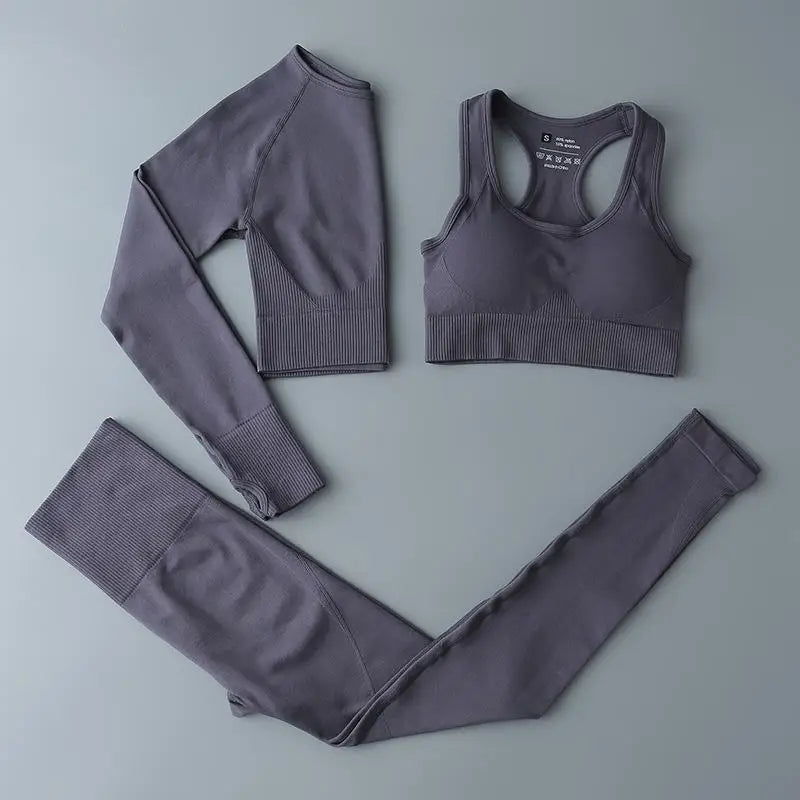 Seamless Legging Fitness Suit Women Sport Outfits Butt-lifting Yoga Pants Running Gym Clothing Comfortable Workout Clothes Solid