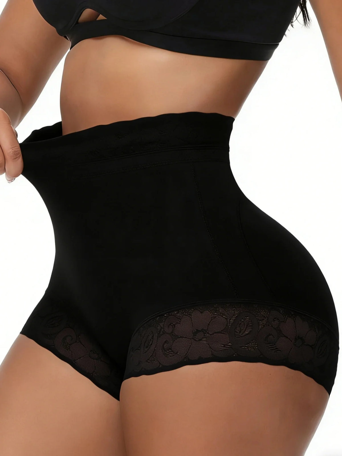 Shape for Women Tummy Control Short Faja Body Shaper Compression Panties Briefs Lace Underwear