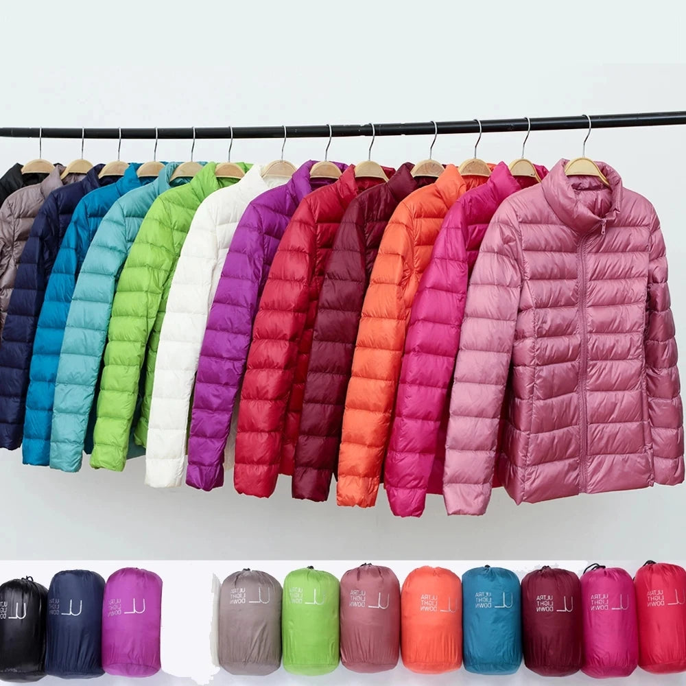 Spring Autumn Women Jackets 2024 Winter Female White duck down Jacket Fashion Ultralight Women Parka Packable Casual Puffer Coat