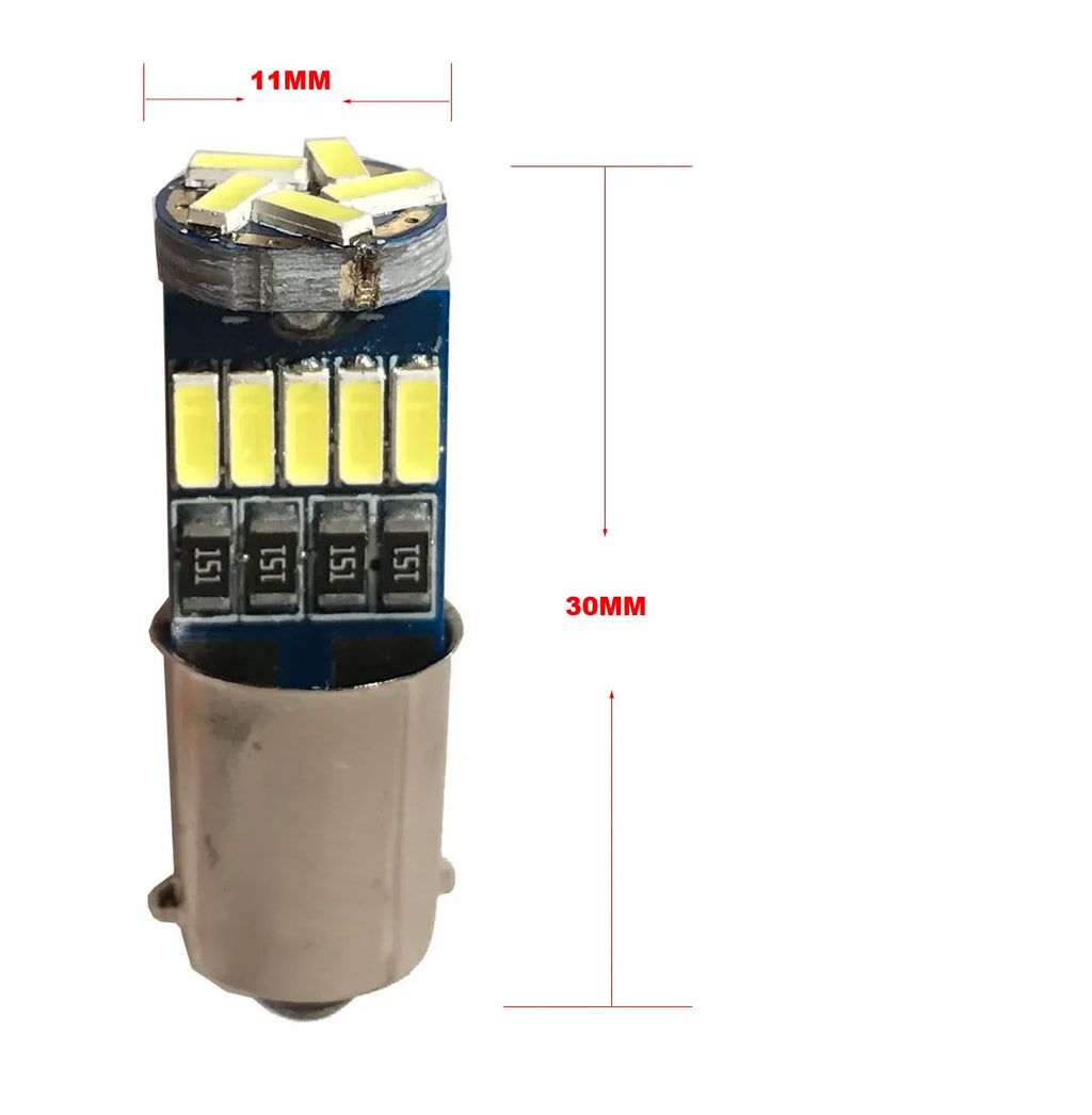 10pcs Ba9s T4W LED Car Light Bulbs White 4014 15-SMD T11 H6W LED Canbus Car Interior Dome Map Light Kit for Audi A4 B6 B7 Sedan