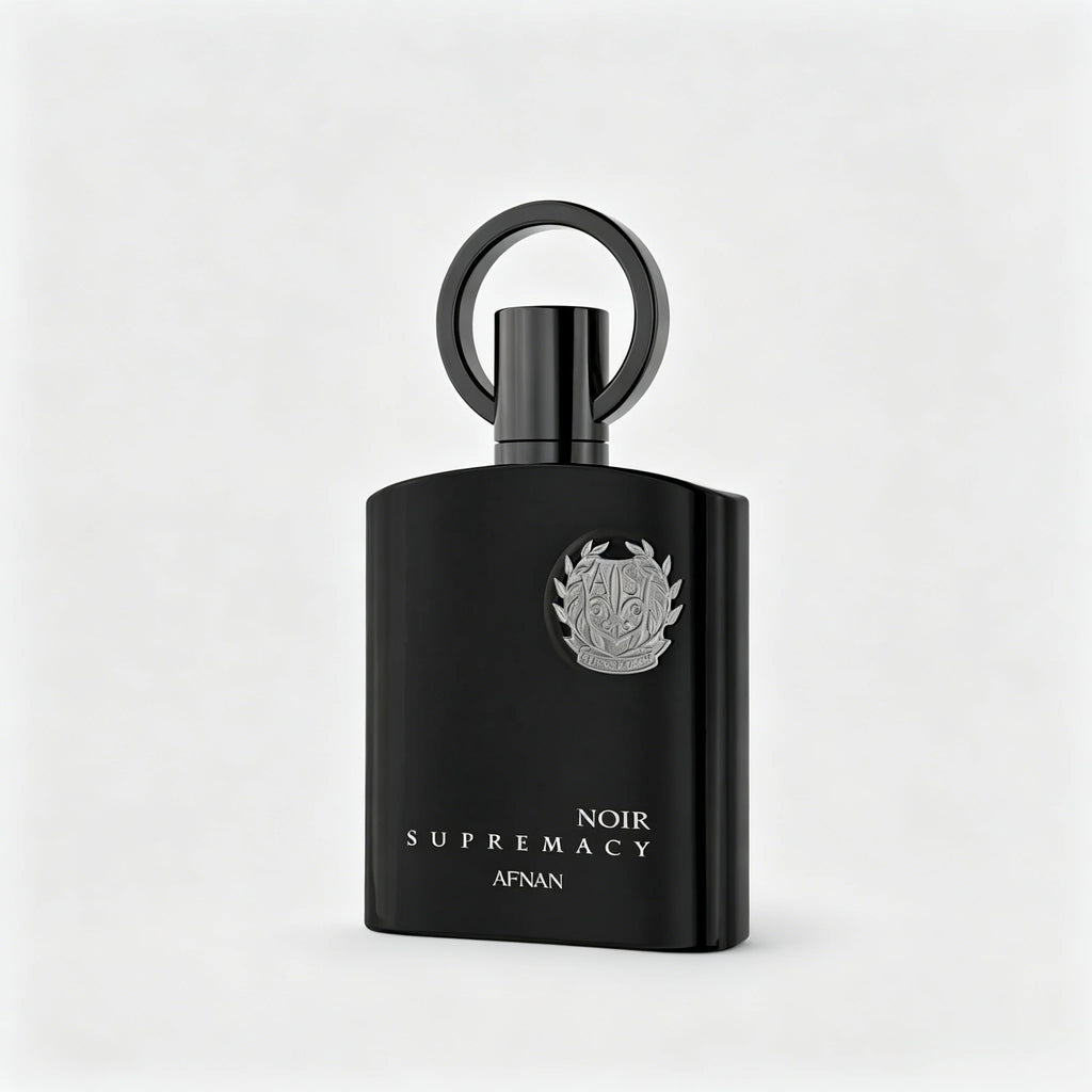 Afnan Supremacy Noir Eau De Parfum for Men, 3.4 Fl. Oz Parfum Long-Lasting Perfume Neutral Citrus Perfumy Fresh Woody Aroma Supreme Incense for Fragrance