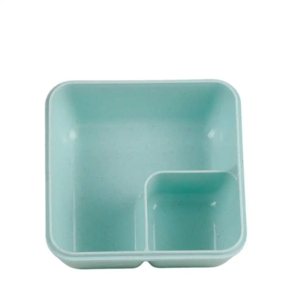 Microwave Lunch Box, Eco-Friendly BPA Free Wheat Straw Bento Box with Chopsticks , Kitchen Food Container ,Soup Can with Spoon