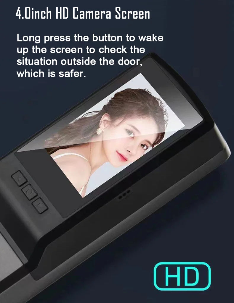 Tuya 3D Face Recognition Unlock Digital Password Door Lock With Camera FIngerprint Password Unlock Keyless Electronic Lock