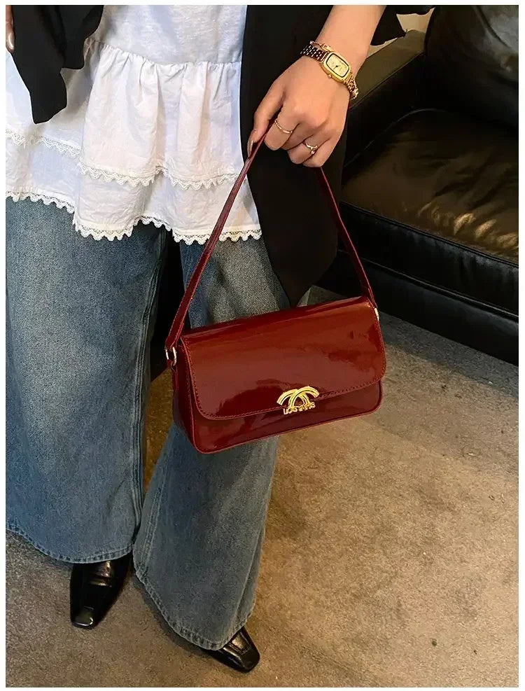 Classic Designer Leather Handbag For Women Crossbody Shoulder Bag Elegant Ladies Tote Purse Luxury Brand