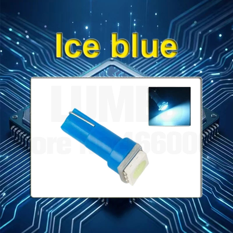 10pcs T3 T4.2 T4.7 T5 LED Car light Bulb Luces LED Para 1 LEDs 2835 5050 SMD Auto Interior Side light