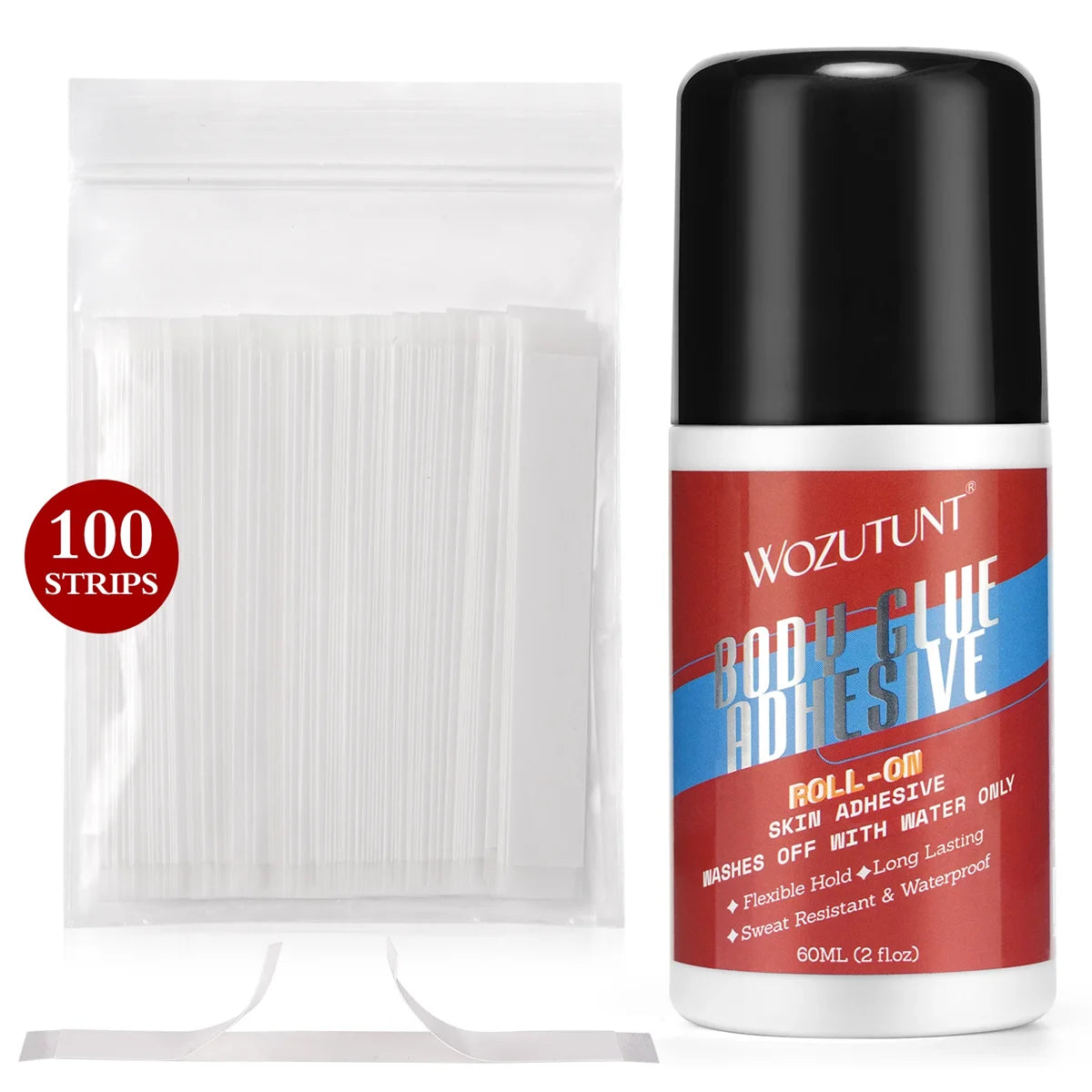 Anti-Slip Glue Roll On Skin Adhesive，Anti-exposure Bra Non-slip Fixed Long-lasting Hold, Easy To Use Products for Women Clothing