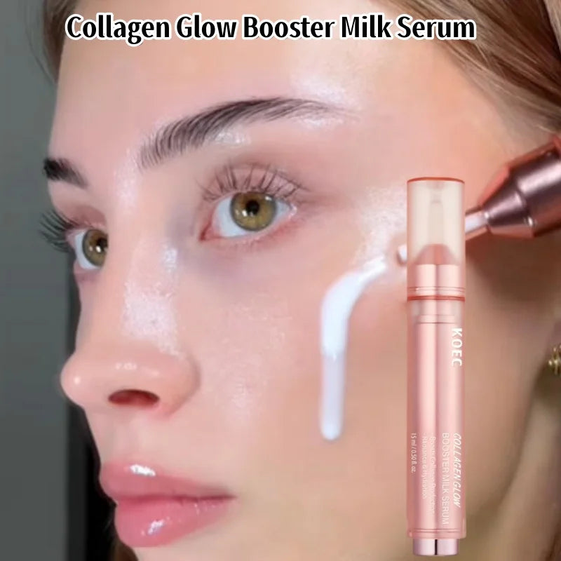 Collagen Glow Booster Milk Essence Soft Supple Skin Deep Moisturizing Lifting & Firming Skin Care Gentle Repair Collagen Essence