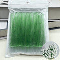 100PCS Crystal Micro Brush Disposable Lashes Removing Swab Mascara Wands Applicator Eyelash Extension Brushes Makeup Tools