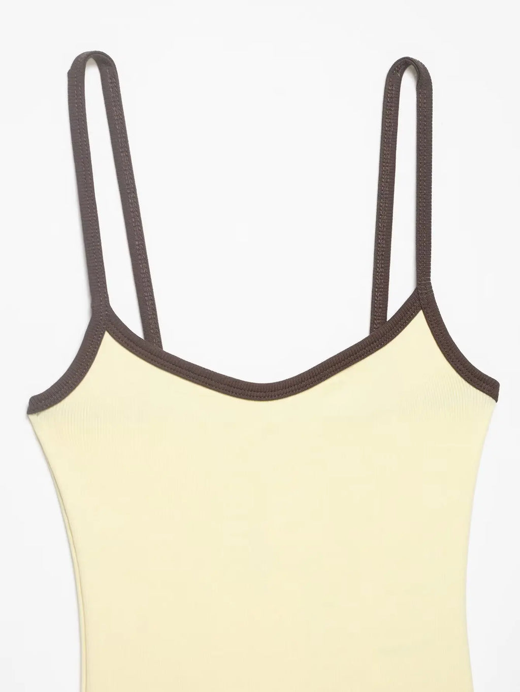 Women's Jumpsuit 2026 Summer New Cute Hot Girl Style Fashion Round Neck Color-Blocked Piping Straps Cotton Blend Fabric
