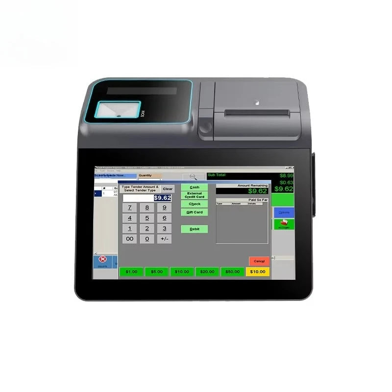 Dual‑System Android Windows Touch Screen POS Terminal All‑in‑One Cash Register Machine