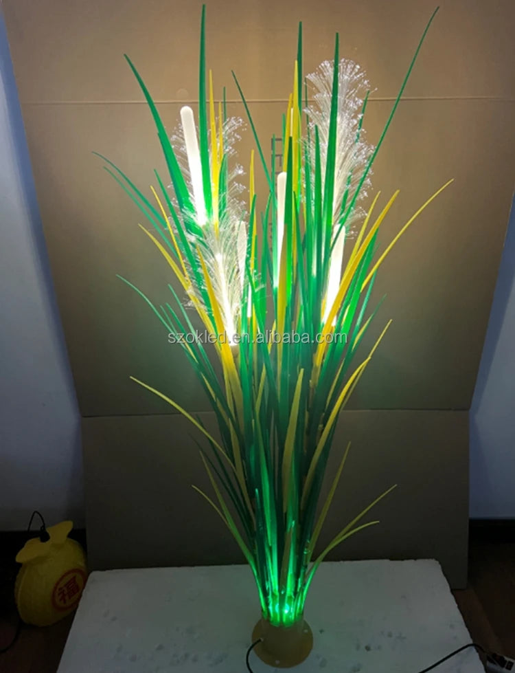 Theme Park Lighting Easy Installation Outdoor Waterproof PMMA Fiber Optic Reed Light