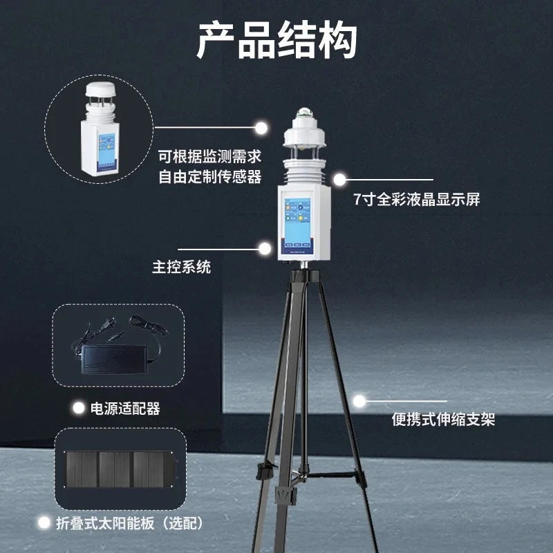 Portable full-color campus weather station
