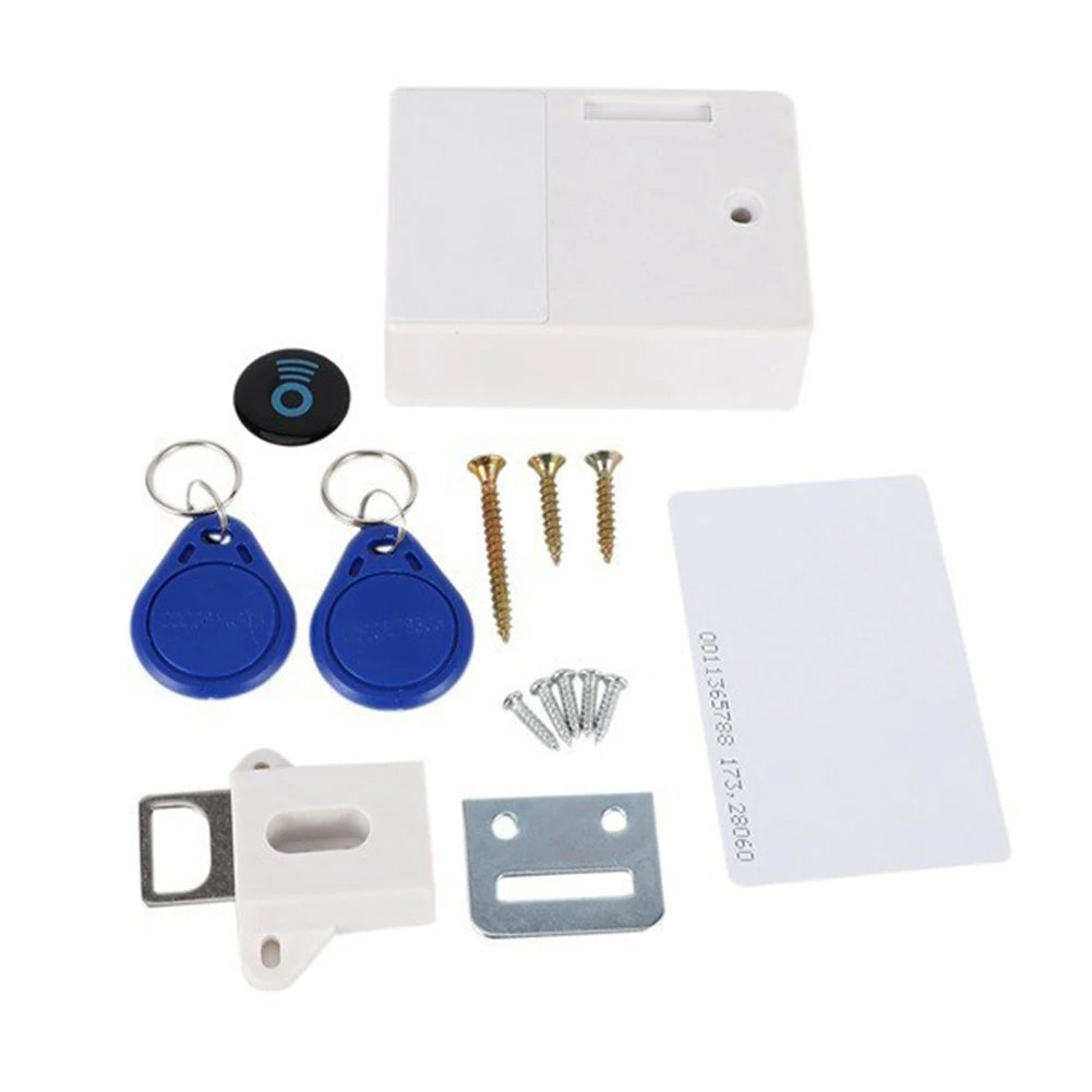 T3 Smart Door Lock Invisible RFID Free Opening IC Card Sensor Cabinet Lock Wardrobe Shoe Cabinet Drawer Furniture Door Locks