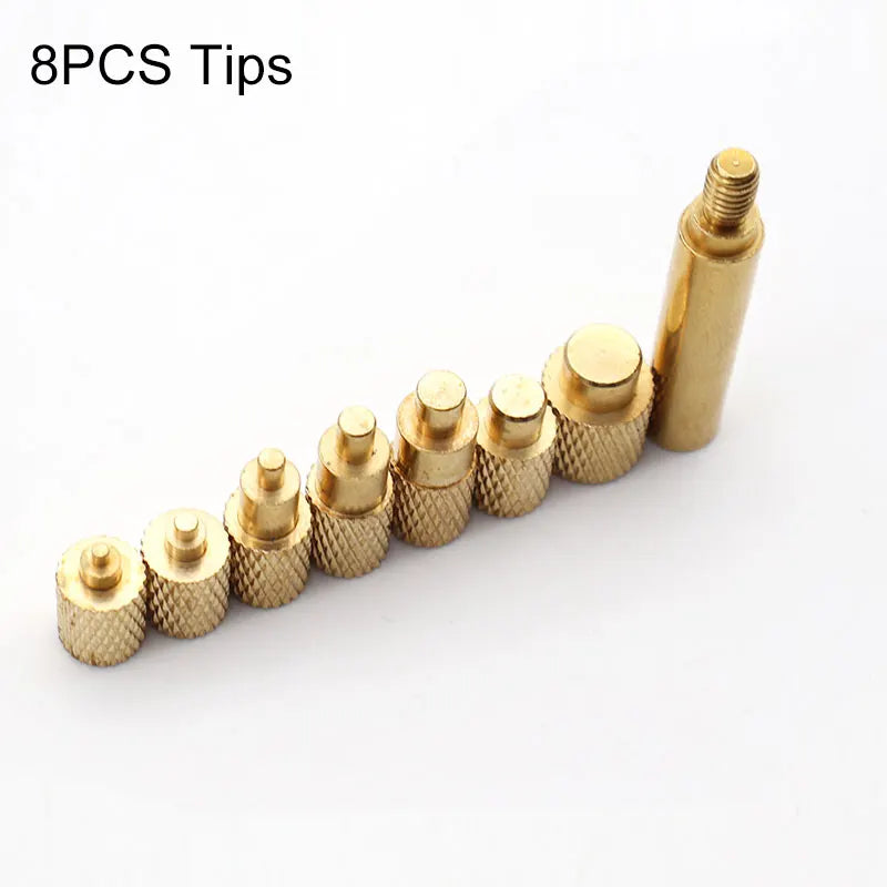 Heat Insert Nut Iron Tip TS100 TS101 Soldering Iron Tip Insert Internal Thread Head M2-M8 Brass Hot Melt Insert Nut Insertion