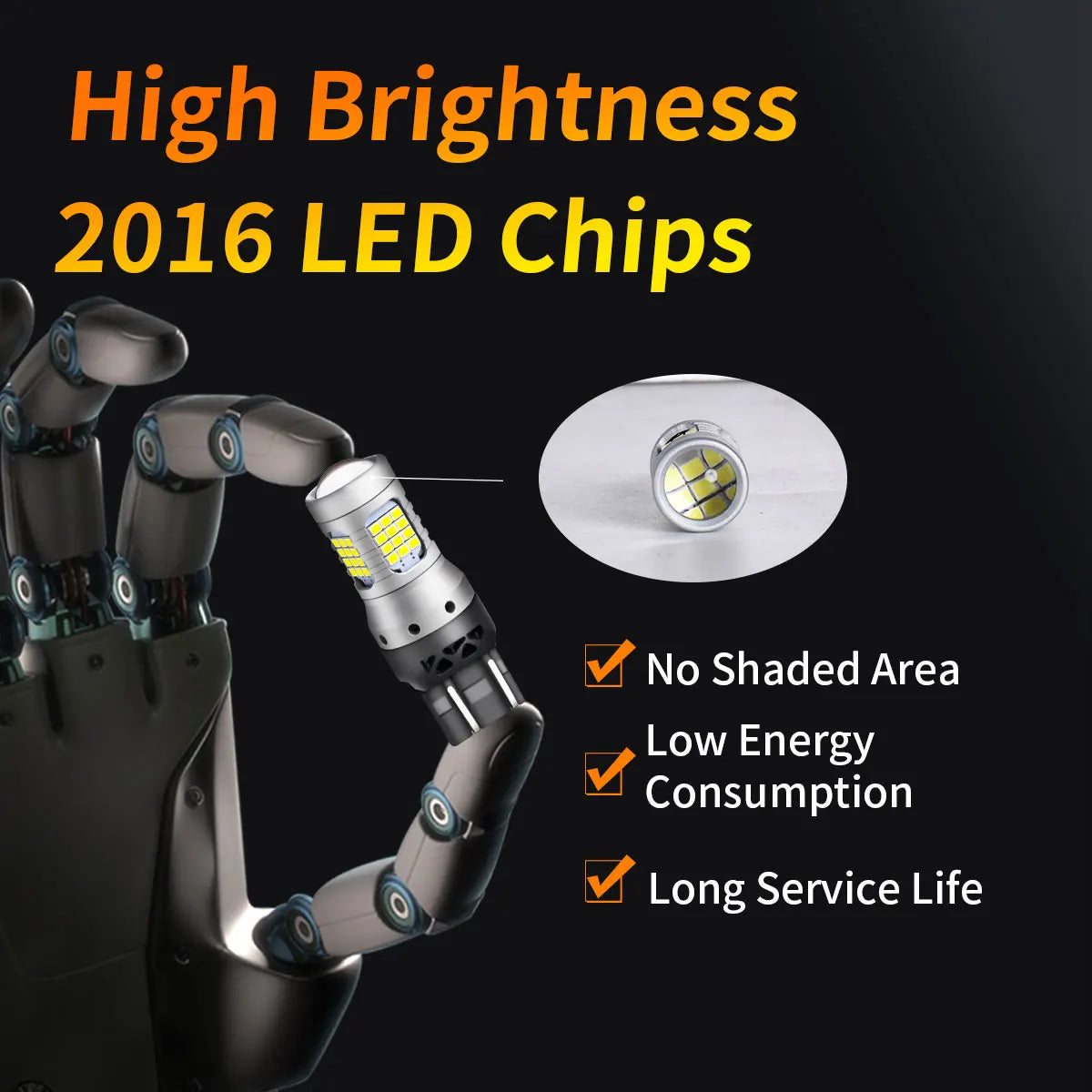 7443 LED Bulbs W21/5W 9715R T20 High Brightness 2016 LED Chips For Automotive Turn Signal Clearence Parking Reading Width Lights