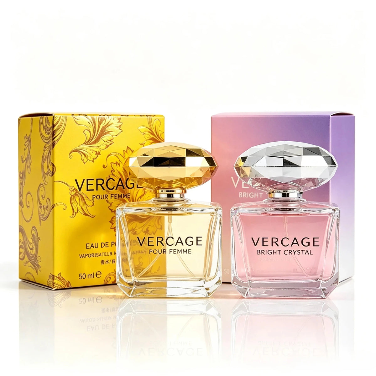 Luxury JEAN MISS Perfume for Women, Elegant Teardrop Bottle with Crystal Diamond Cap, Romantic Floral Long Lasting Eau de Parfum