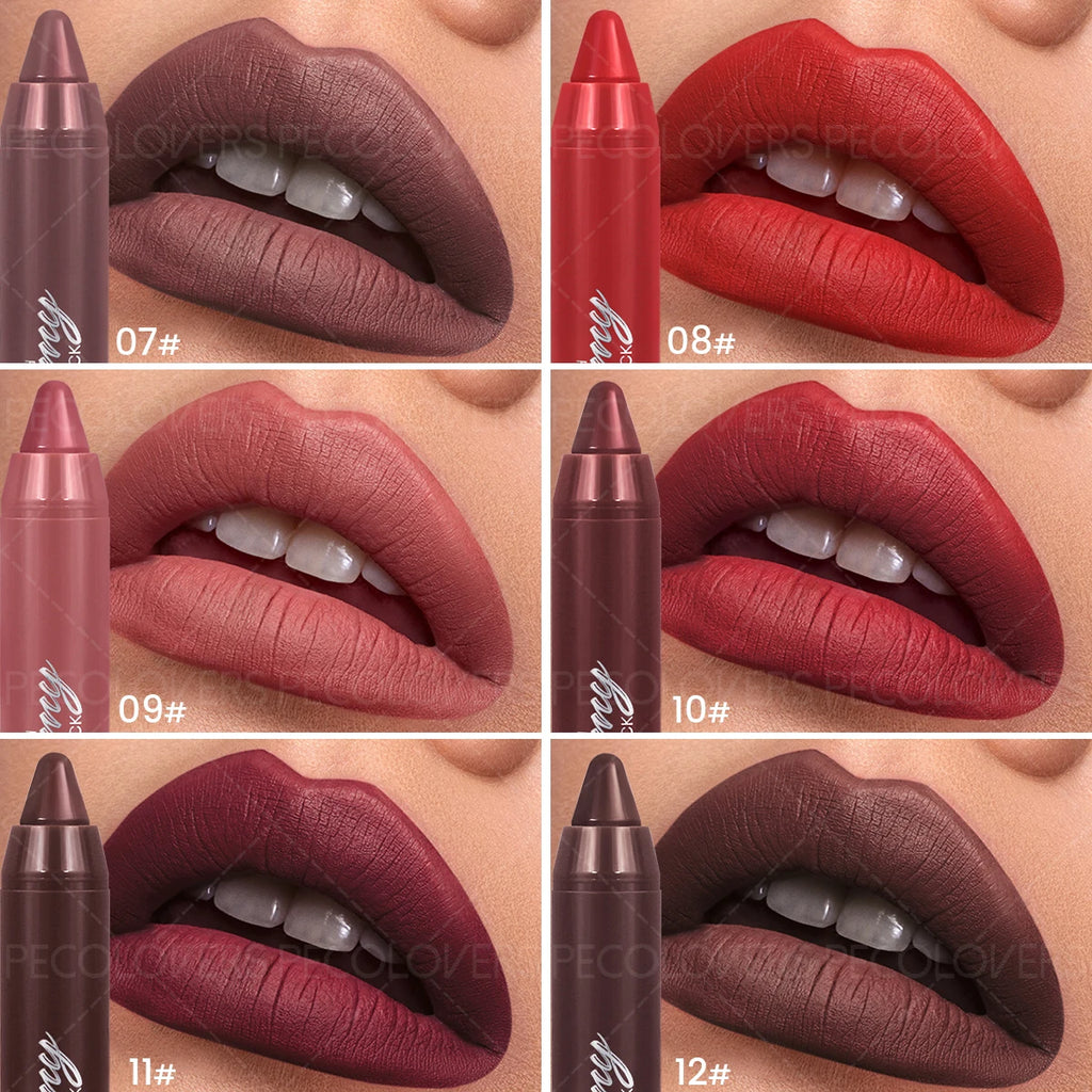 1 Pc Matte Lip Liner and Lipstick Pen, Smooth To Apply, Waterproof Long-lasting Non-sticky, Perfect Festival Gifts, Daily Makeup
