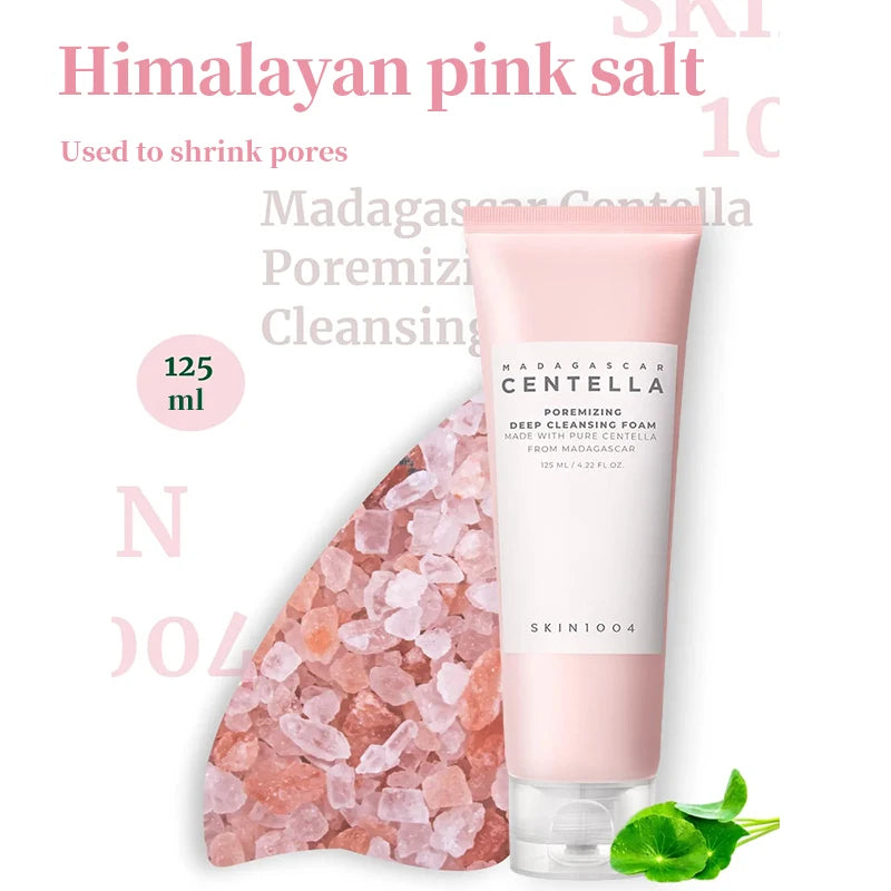 Korean Centella Poremizing Deep Cleansing Foam,Tone Brightening Cleansing Gel Foam,Facial Moisturizing Fresh Cleanser 125ml