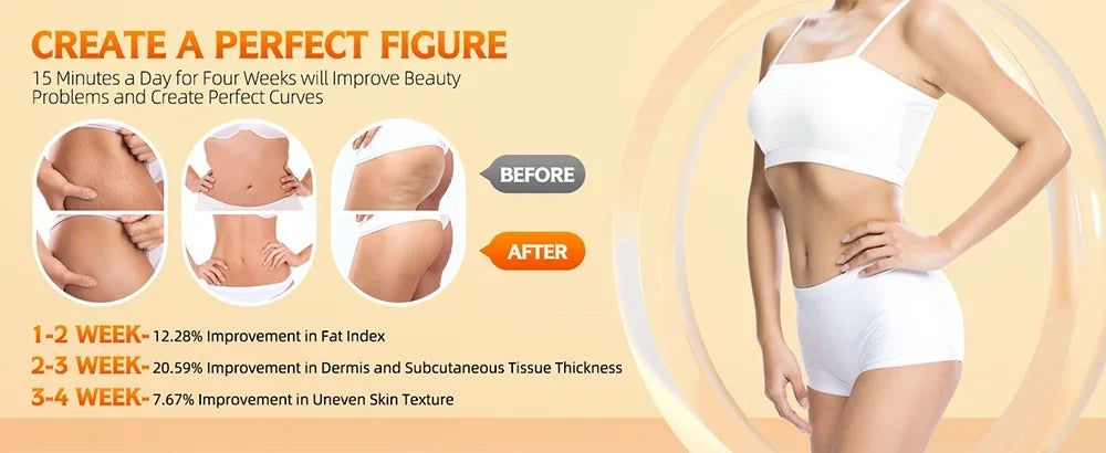 3 IN 1 EMS Ultrasound Machine Body Slimming Vibrating Massager Anti-Cellulite Fat Burner Facial RF Infrared EMS LED Light Device
