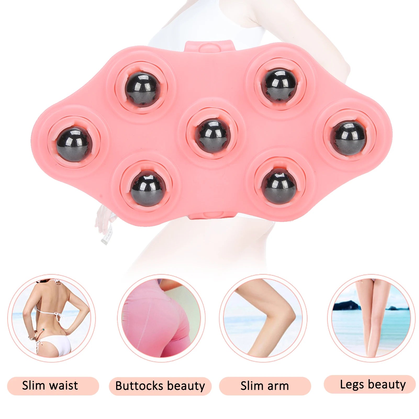 Body Massager Slimming Roller Ball Massager Portable Roller Ball Massage Glove Muscle Relax Slimming Magnetic Bead Body Massager