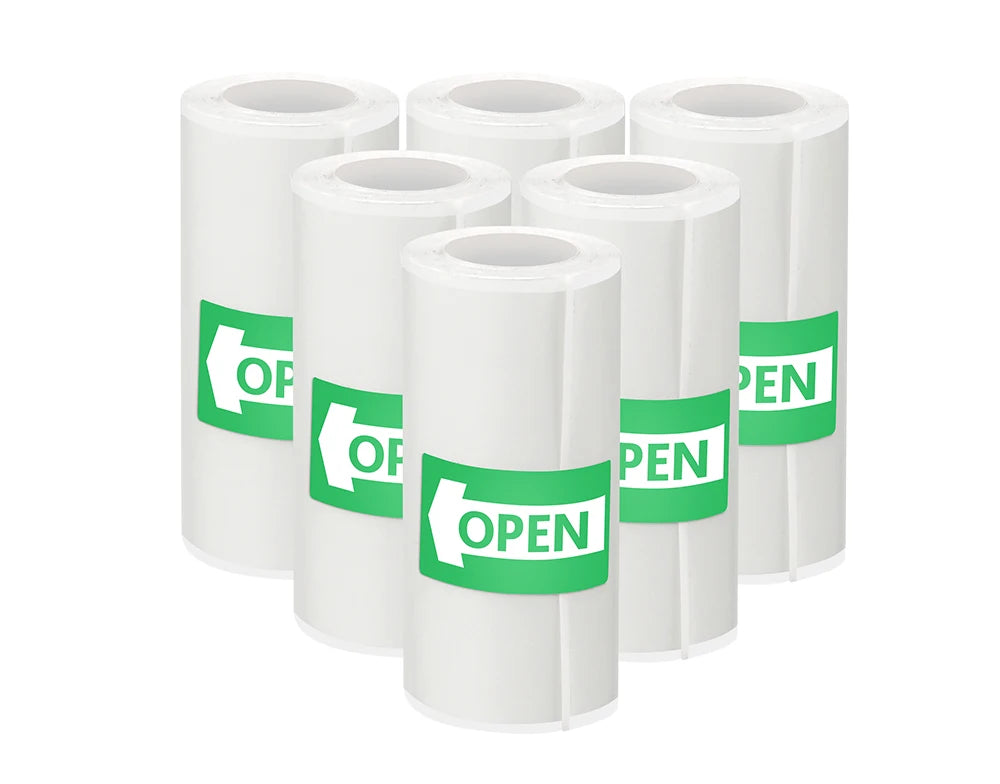 Printable Adhesive Paper 3~15 Pcs Mini Printer Sticker Paper Rolls, Thermal Photo Paper Rolls, for Mini Pocket Thermal Printer
