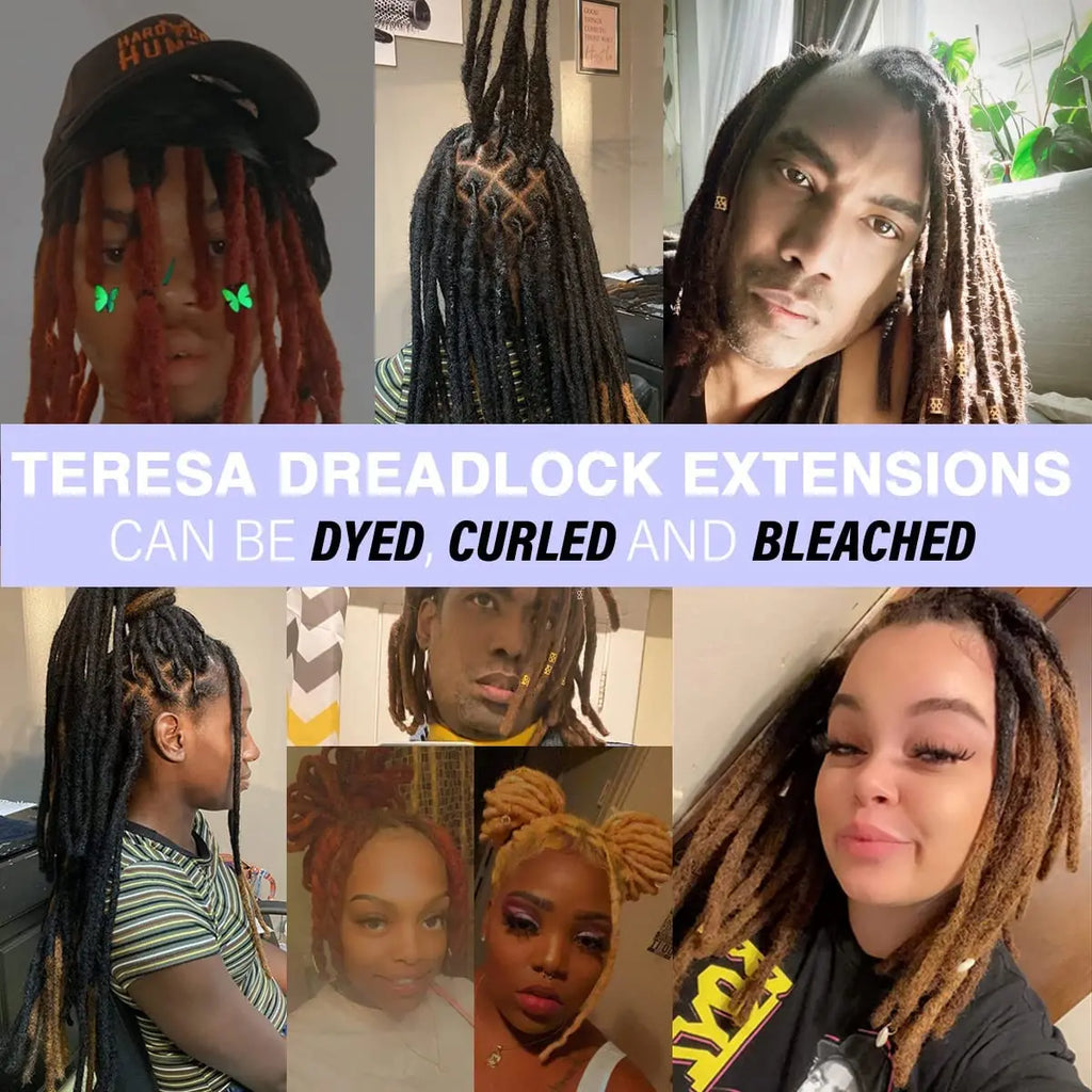 Synthetic Hair Dreadlock Extensions – 10-Strand Soft Locs