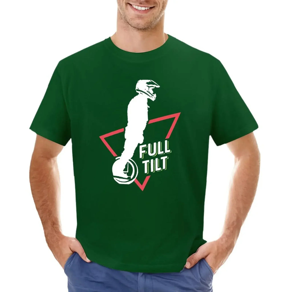 EUC-electric unicycle Full Tilt T-Shirt aesthetic clothes summer top cotton funny t shirts for men Short Sleeve Round Collar