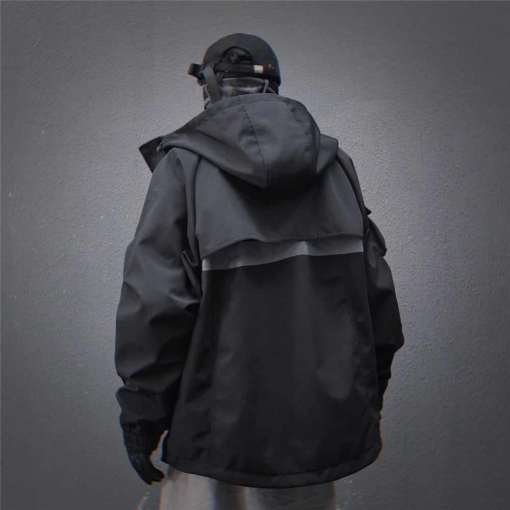 11 BYBB'S DARK 2025 Tactical Jackets Hooded Windbreaker Mens Cargo Function Jacket Fashion Coats Outwear Techwear Streetwear  ﻿