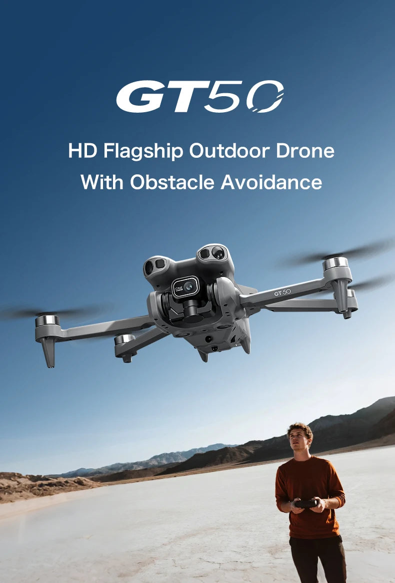 Original GT50 Drone GPS Professional 8K HD Camera 5G Brushless Motor Aerial Photography Optical Flow with screen RC Quadcopter
