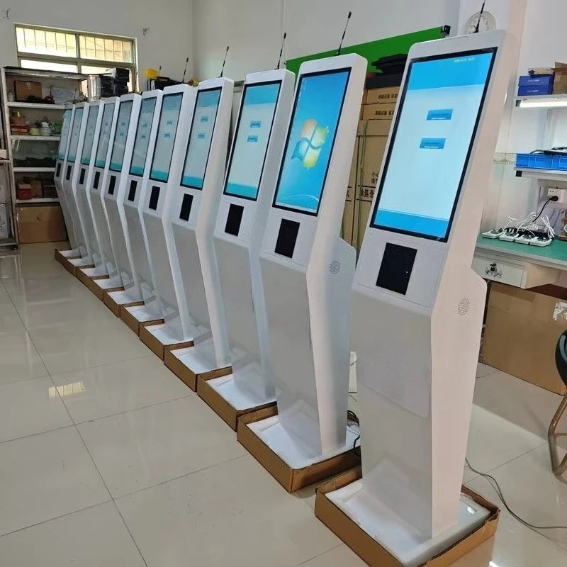 Indoor 18.5/21.5/23.6/32 Inch 350 nits windows capacitive Touch Kiosk Self Service Queue Management System LCD Display
