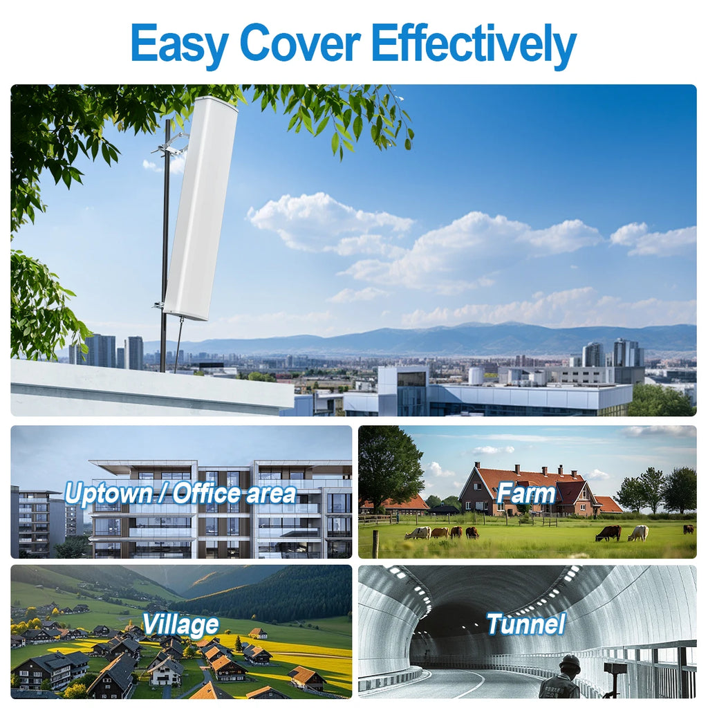 15dbi Outdoor Antenna For Cell Phone Repeater Rural Area 2G 3G 4G Cellular Network Amplifier Antenna 698-2700mhz Panel  Anten