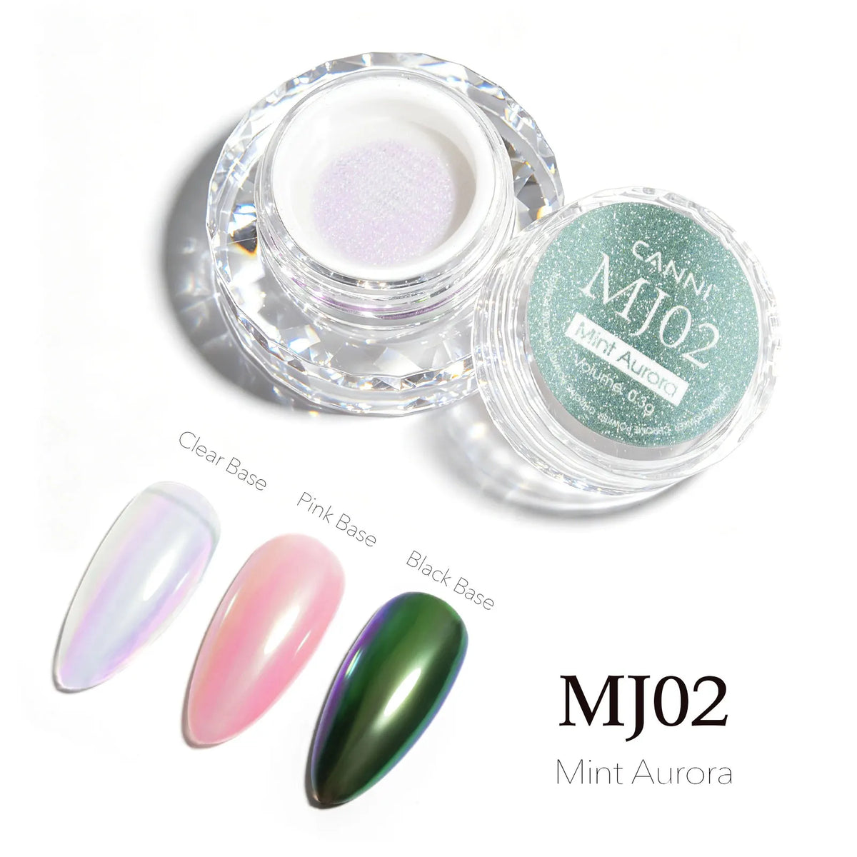 CANNI Top Coat for Chrome Powder 9ml Easy Apply with Stronger Mirror Effect Mirror Metallic Pigment for Gel Nail Art Salon