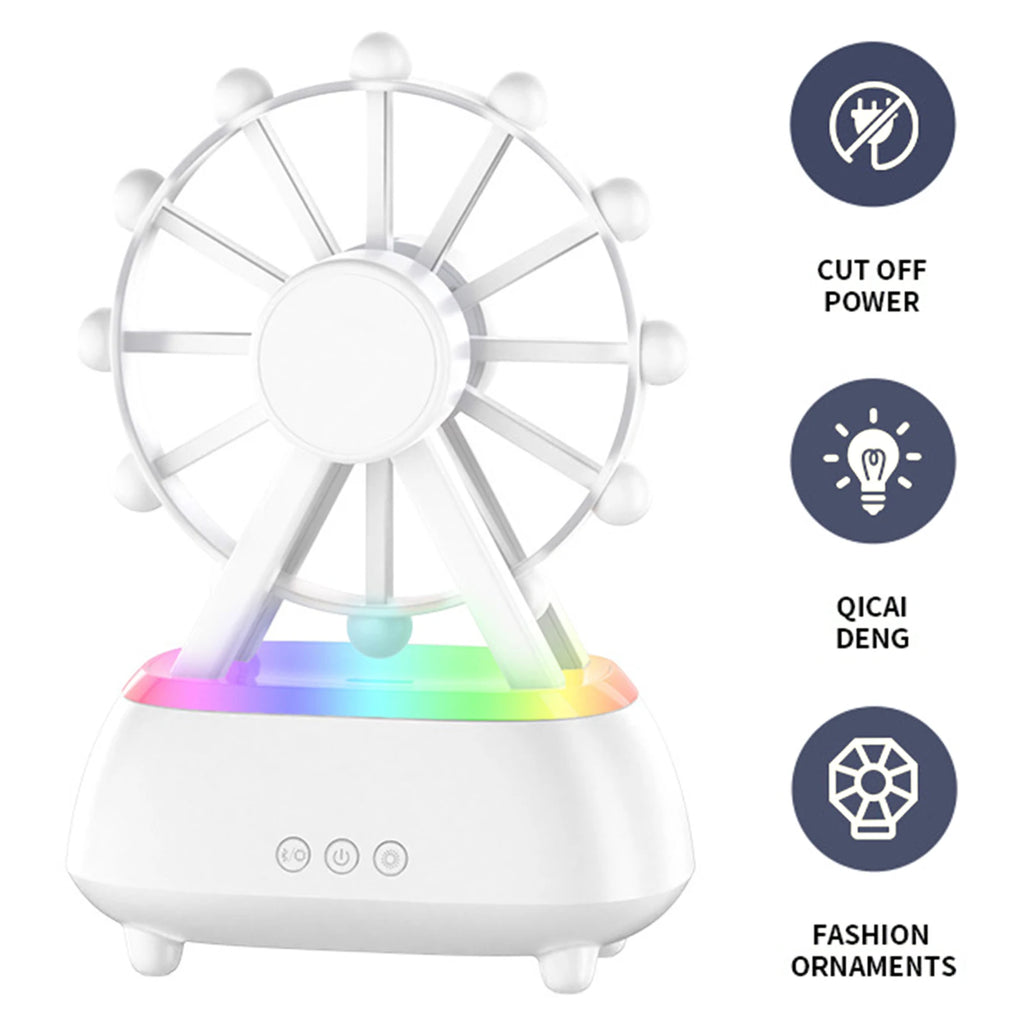 Ferris Wheel Essential Oil Diffuser 7 Colors Lights Aromatherapy Diffuser Noiseless for Large Bed Room Home Office