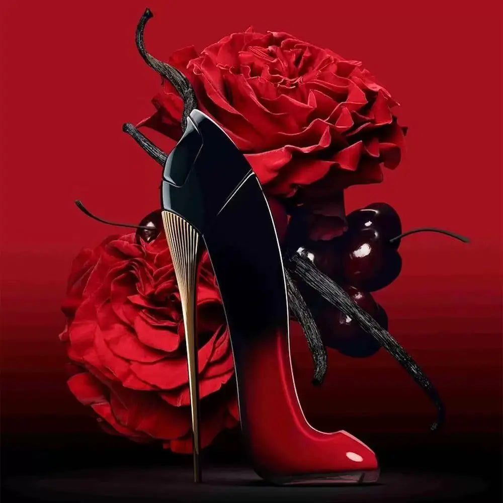 Seven ladies perfume, including Good Girl Blush and Very Good Girl, spray, 80ml, with long-lasting flower and fruit fragrance, elegant and unique, lasting fragrance, suitable for any venue, the best choice for giving ladies g