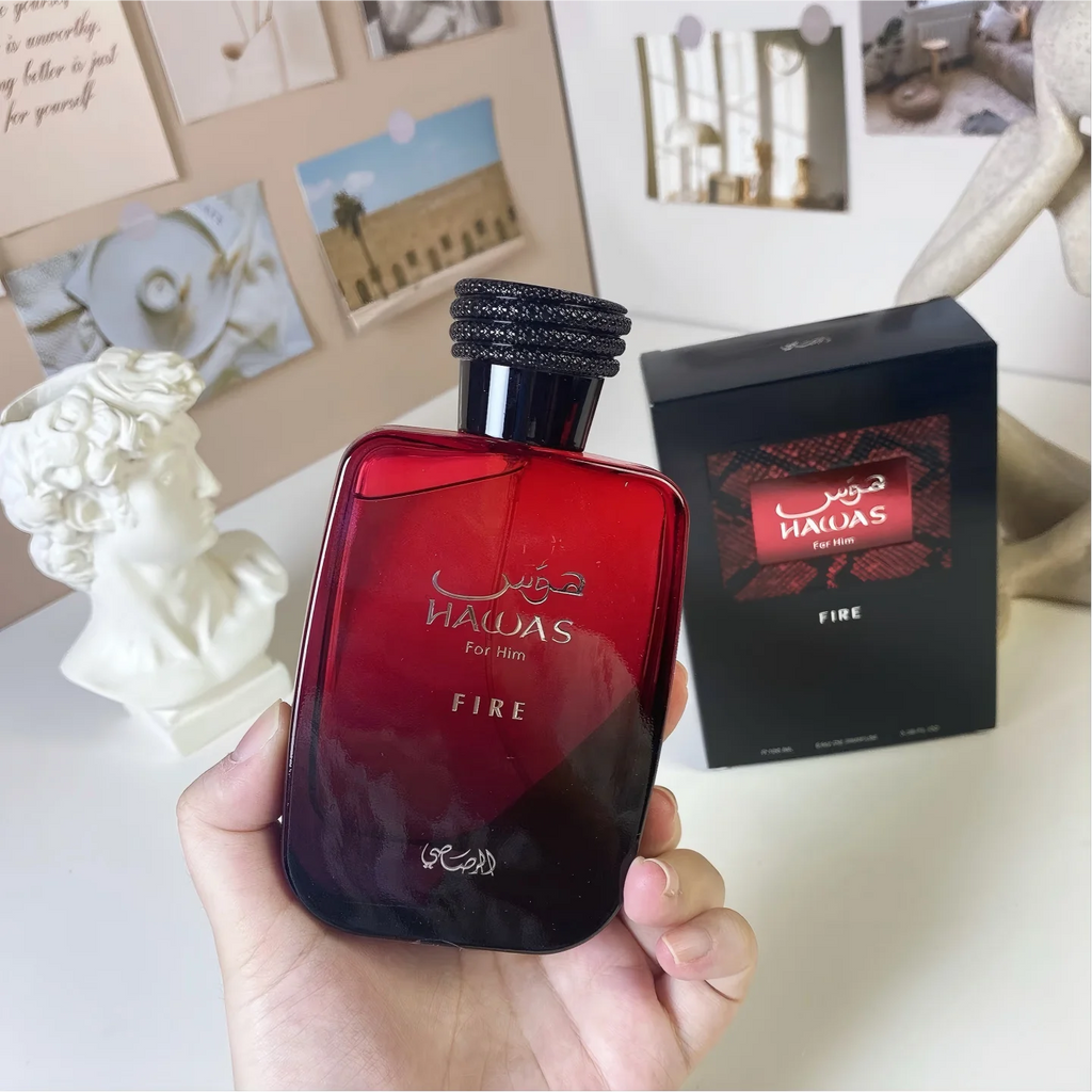 Hawas Fire For Him Eau De Parfum 100ml Perfume For Men Long Lasting Fragrance