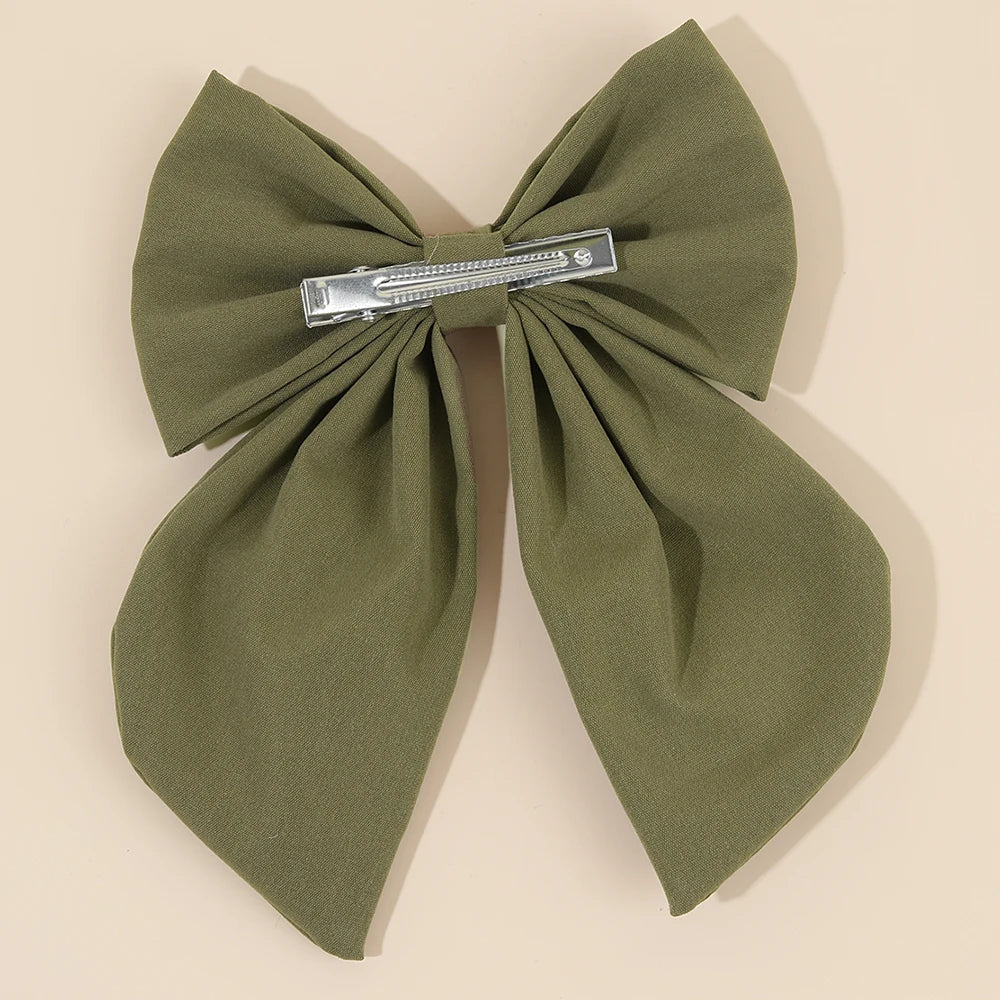 Cartoon Hedgehog Bow Hair Clip For Girls Elegant Handmade Flower Fox Embroidery Hairpins  New Trendy Headwear Hair Accessories