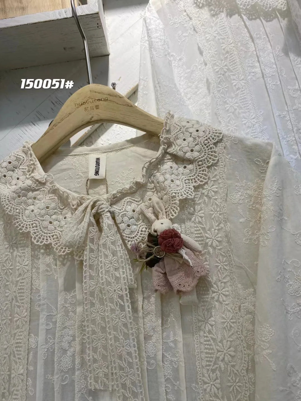 Vintage Embroidery Long Sleeve Cotton Linen Dresses Women Japanese Mori Girl Ruffled Lace Collar Loose Midi Dress Casual Vestido